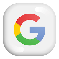 the google logo on a white square button