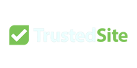 the trusted site logo on a black background